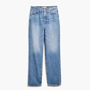 Madewell Petite Perfect Vintage Straight Jean High Waist Rigid Denim Seyland 25P